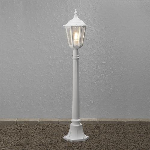 Firenze Trädgårdslykta 120cm E27 100W 230-240V IP43 Vit Konstsmide