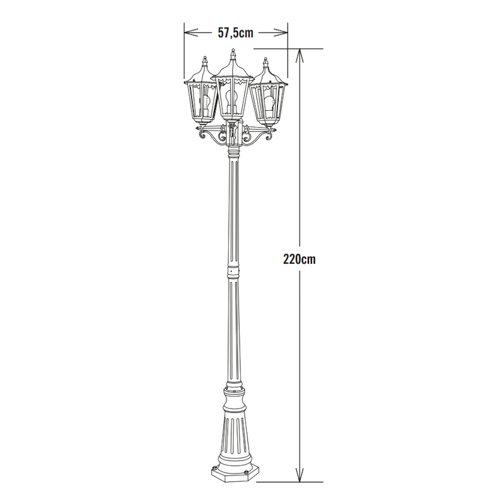 Konstsmide Firenze - buiten wandlamp met sensor - 25 x 16 x 49,5 cm Konstsmide Firenze - buiten wandlamp met sensor - 25 x 16 x 49,5 cm
