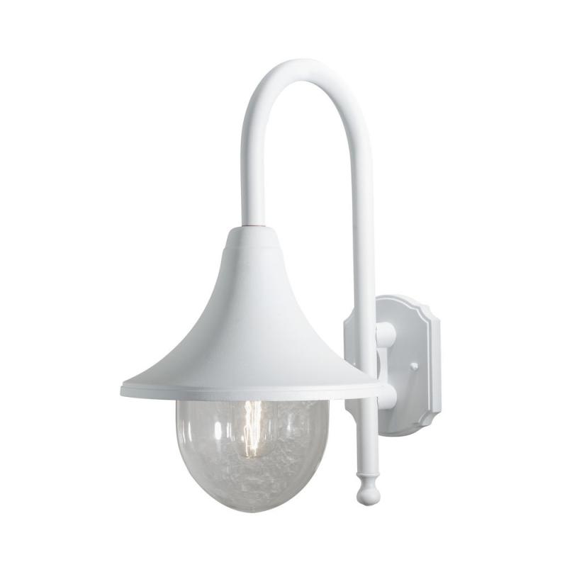 Bari Væglampe Ned E27 230-240V IP44 Hvid Konstsmide
