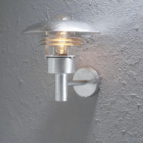 Modena Wall Light Up Large E27 230-240V IP44 Galvanized Konstsmide