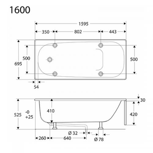 Ifö Caribia BK16-1 371650 - Endast karet