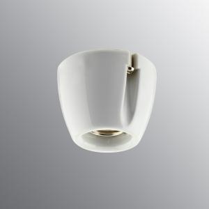 Foot Lamp Holder, Straight, 230V, IP20, E27, White, IFÖ ELECTRIC 7500001