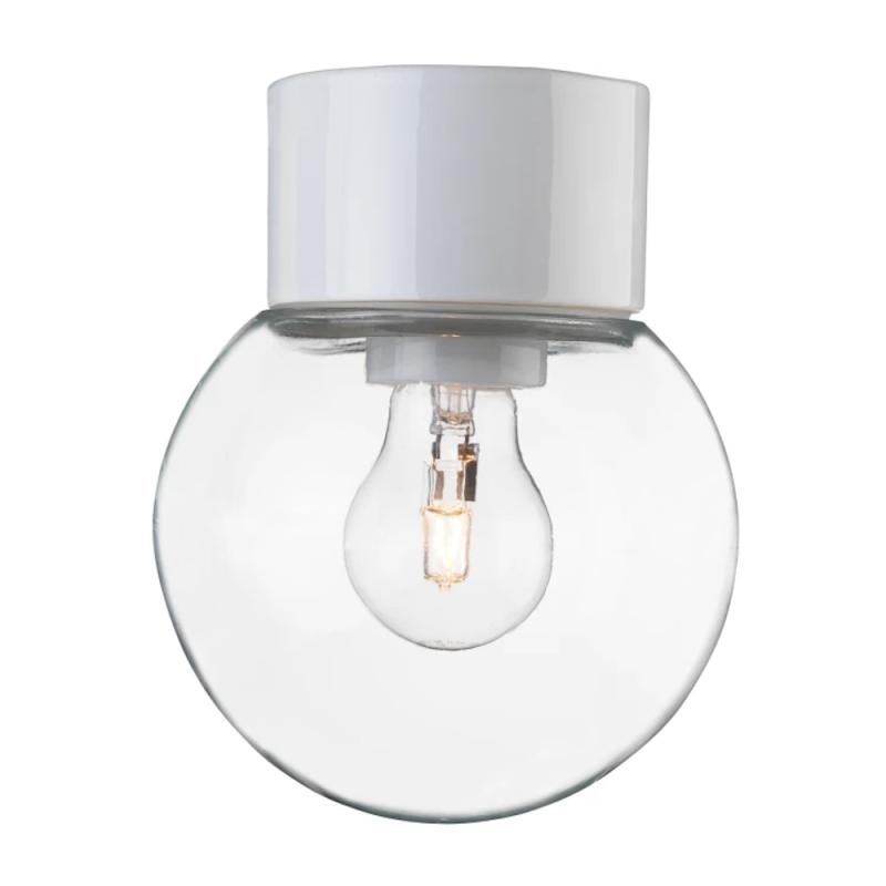 Glob 150 Klar, Lige, IP54, E27, Hvid, IFÖ ELECTRIC