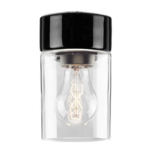 Opus 100 Clear, Lige, 230V, IP44, E27, Sort, IFÖ ELECTRIC