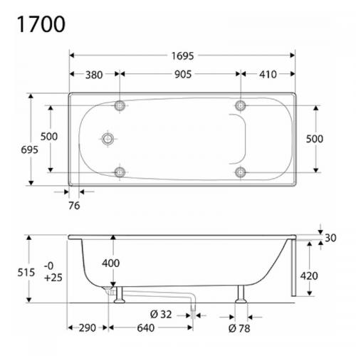 Ifö Caribia 1700 BK17-1 0371751 - Endast karet