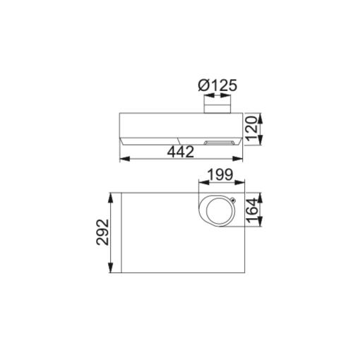 Franke Futurum Emhætte, 400 Hood, 450mm, Hvid