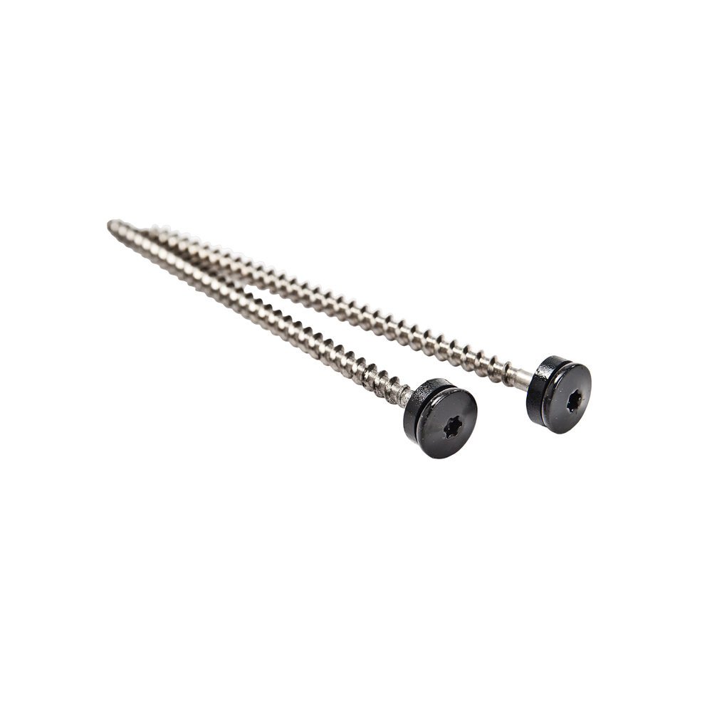 Ridge Cap Screw 5x110mm Stainless Steel A2 Black 50pcs Fast 285574