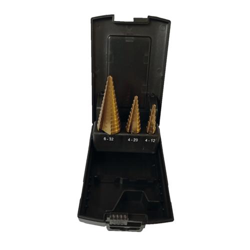 Stegborrsats 4-12 4-20 6-32mm Titanbelagt 3st Wemax