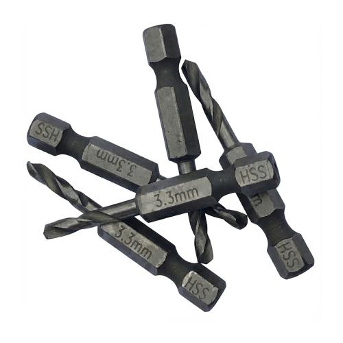 Popnittebor Solid 3,3mm 5stk Wemax