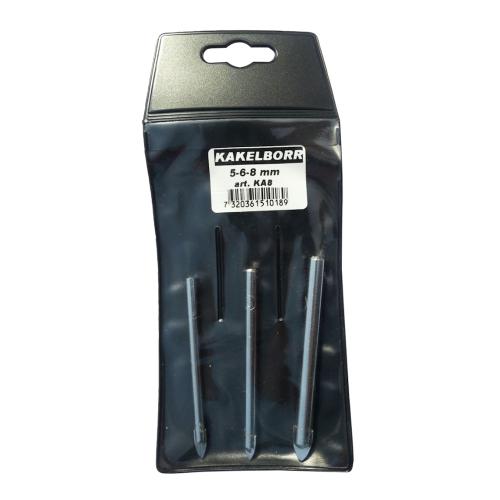 Boresæt Til Fliser/Glas 5/6/8mm Wemax
