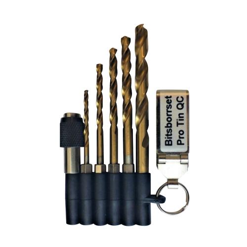 Bit Drill Set Pro Quick-Change 6 Parts Tin Wemax
