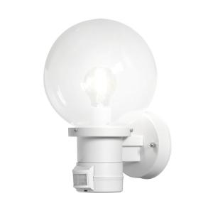 Nemi Wall Lamp, E27, White, PIR, 230-240V, 60W, IP44, Konstsmide