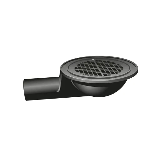Spygatt 150X75mm Asfalterad Med Sil 0ch Sidoutlopp