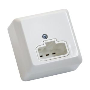 Lamp Socket DCL Wall Surface Mounted 230V 6A White Electrica