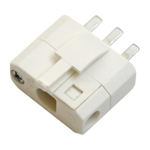 Lamp Plug DCL For Cord Assembly 230V 6A White 5pcs Electrica