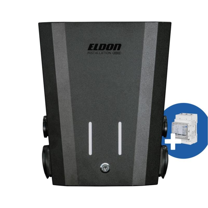 Ladeboks Duo.Combo Smart 3-Fase 22kW IP54 Eldon Installation