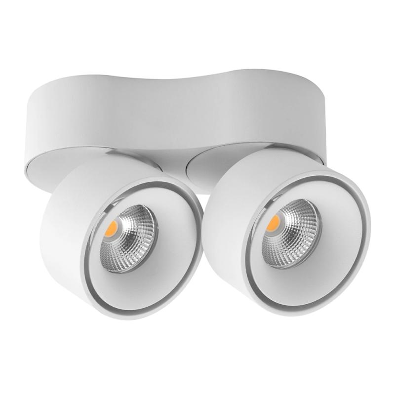 Downlight Dobbelt Måne Tilt 2x8W 230V 3000K IP20 Hvid Designlight