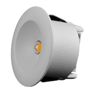 Minidownlight Q 1,2W 230V 3000K IP21 Hvid 10stk Designlight