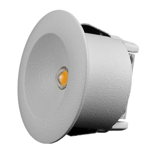 Minidownlight Q 1,2W 230V 2700K IP21 Hvid 10stk Designlight