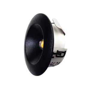 Mini Downlight 1,2W 350mA 3000K IP21 Sort Designlight