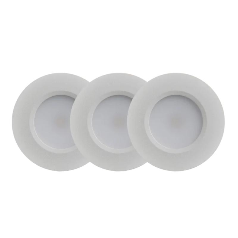 Downlight Q Bænk 4.1W 230V 3000K IP44 Hvid 3stk Designlight