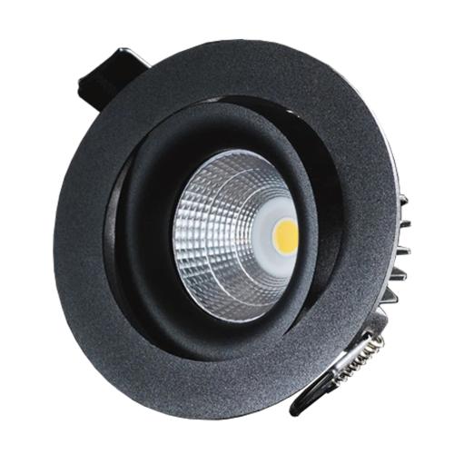 Downlight Tilt 7W 230V 2700K IP21 Sort Designlight