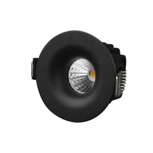 Mini Downlight 4,2W 230V 3000K IP44 Sort Designlight