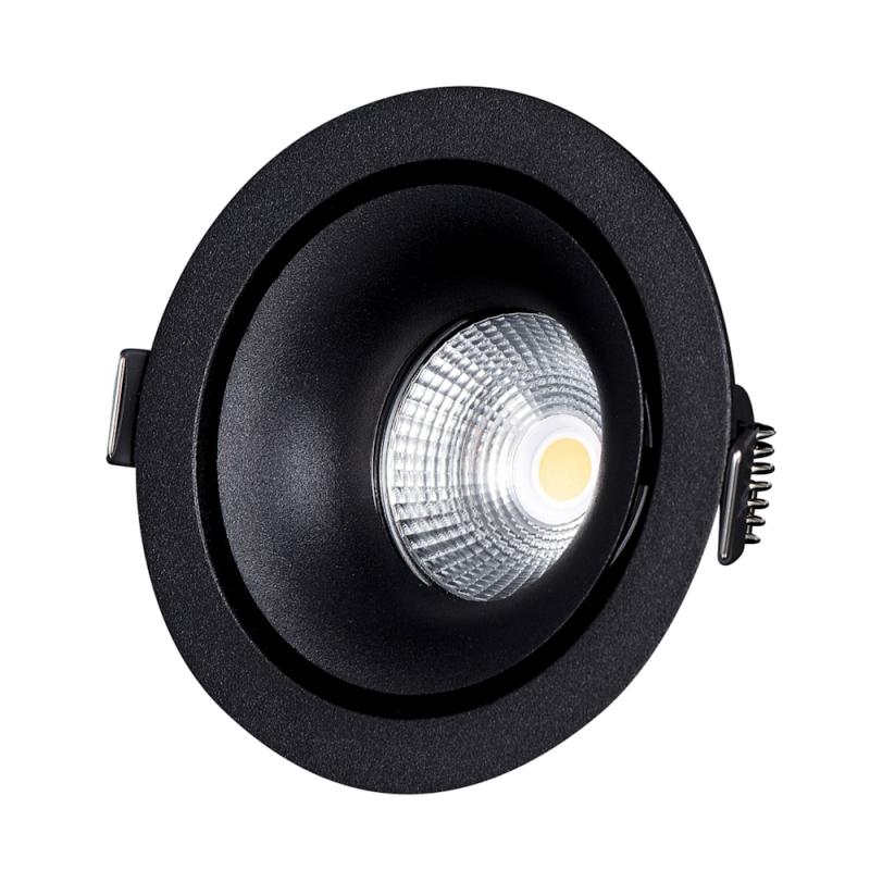 Downlight Måne Fast 10,5W 230V 3000K IP20 Sort Designlight