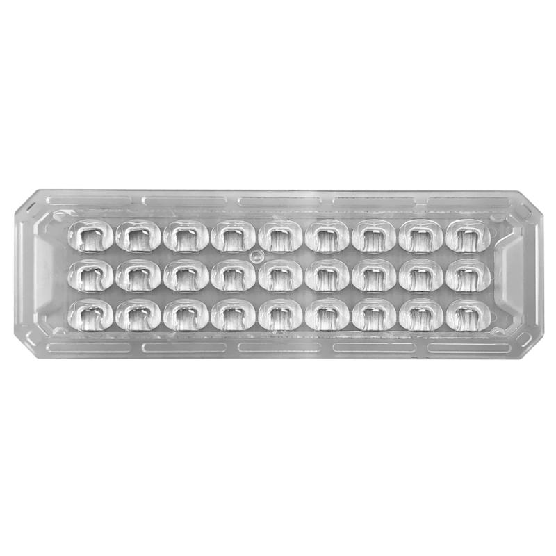 Asymmetrisk Lens M1 100x60° Plast Designlight