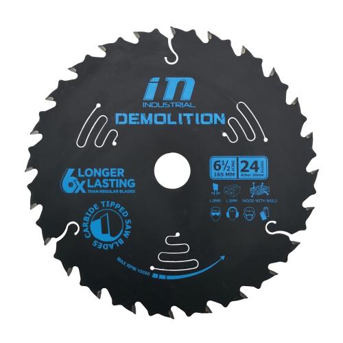 Circular Saw Blade Demolition 165mm 24 Teeth Industrial