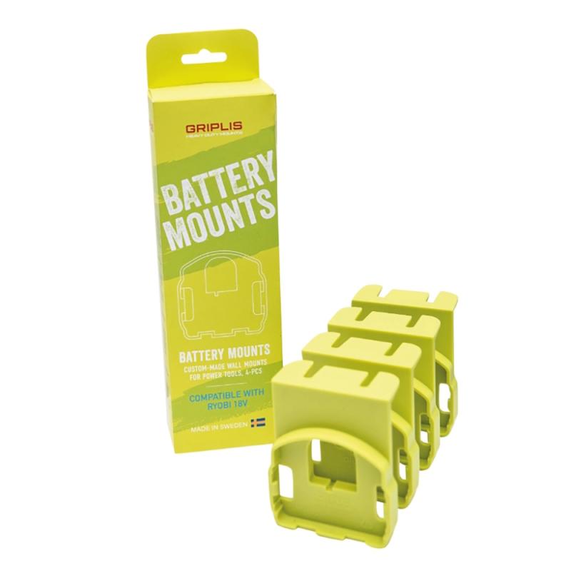 Batterihållare Ryobi One+ 18V 4st Griplis