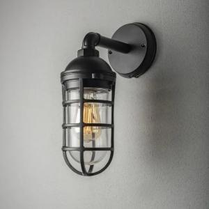 Olbia Væglampe E27 230-240V IP44 Sort Konstsmide