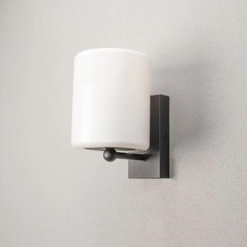 Portici Væglampe E27 230-240V IP44 Sort Konstsmide