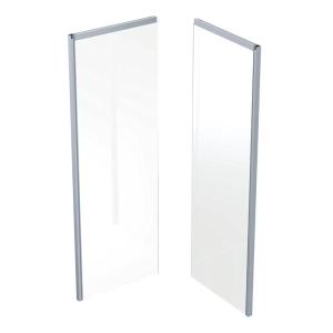 Contura Shower, Showerama Back, 90x90cm, White, Glass Transparent