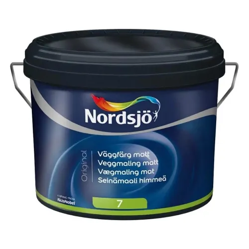 Väggfärg 7 Original Vit Matt 10L, Nordsjö