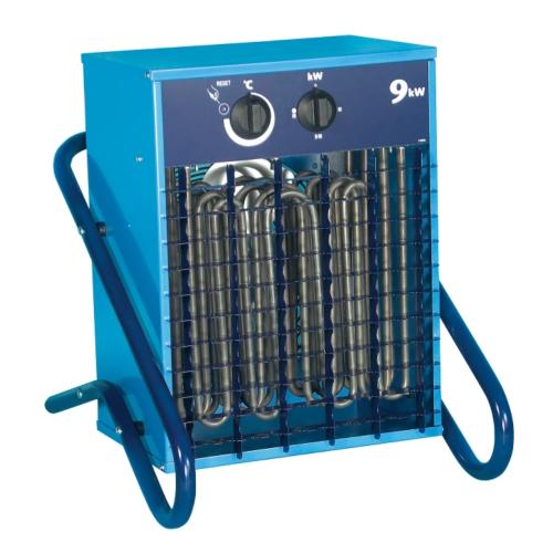 Varmeblæser Med Ledning Og CEE Enhed 9kW 400V IP44 Elbjörn