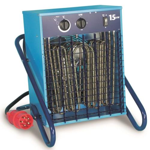 Varmeblæser Med Ledning Og CEE Enhed 15kW 400V IP44 Elbjörn