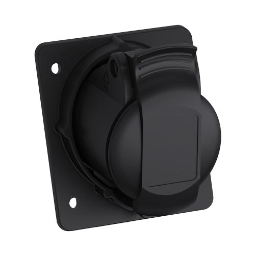 Amphenol Vægudtag 16A 216RAM6B IP44 Sort