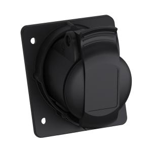 Amphenol Wall Socket 16A 216RAM6B IP44 Black