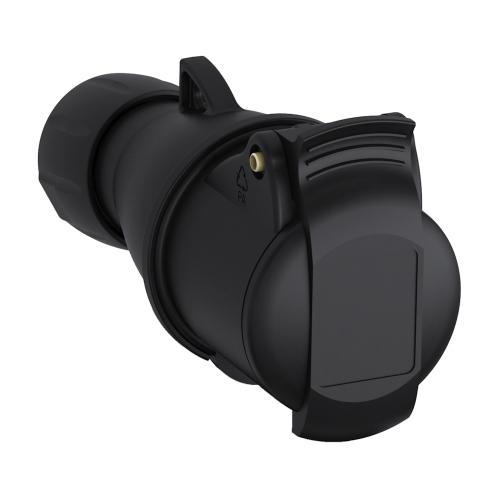 Amphenol Stikprop 32A 3-Pol IP44 Sort