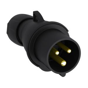 Amphenol Socket 16A 200-250V IP44 Black