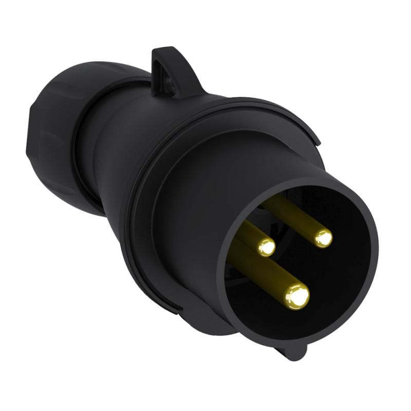 Amphenol Ledfatning 32A 4-Polet 380-415V IP44 Sort