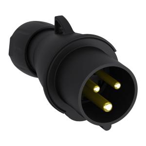 Amphenol Socket 32A 3 Poles 200-250V IP44 Black