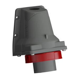 Amphenol Wall Inlet 32A 380-415V IP67 Red