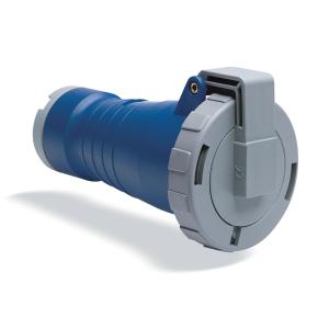 Amphenol Extension Socket 16A 4-Pole CEE 316-9 IP67 Blue