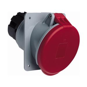 Amphenol Wall Socket 63A 400V CEE 463-6 IP44 Panel Red