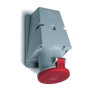 Amphenol Wall Socket 63A CEE 363-6 IP44 UTV Red