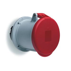 Amphenol Wall Socket 63A CEE 463-6 IP44 Panel Red