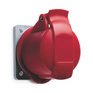 Amphenol Wall Socket 16A CEE 316-6 IP44 Panel Red