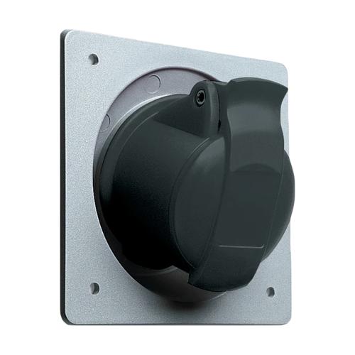 Amphenol Vægstik 16A 500V CEE 316-7 Panel Sort